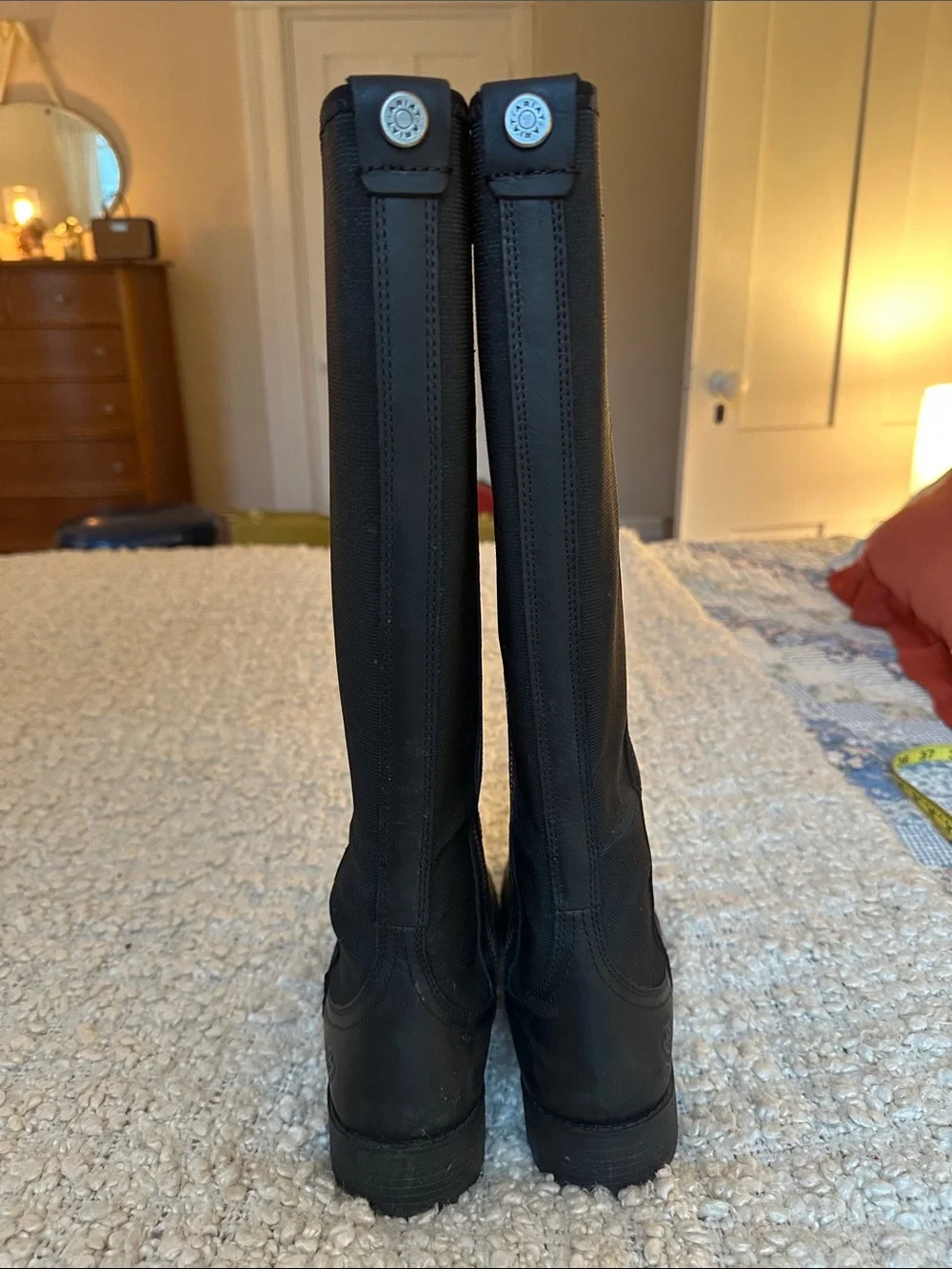 Ariat Black Waterproof Leather Knee High Riding Boots